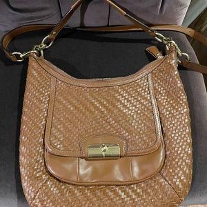 Coach Leather Basketweave Purse
